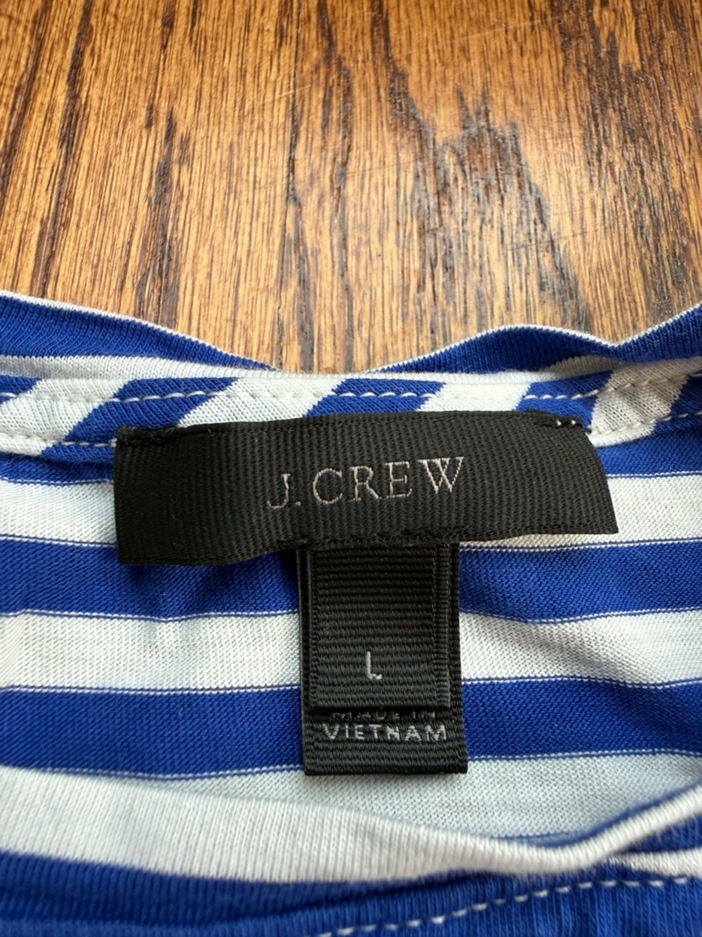 J. Crew Striped Knotted Top Sz M - Picture 3 of 4